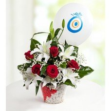 Mutlu Düşler Güller ve Lilyumlar