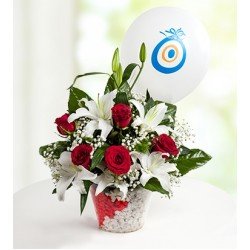 Mutlu Düşler Güller ve Lilyumlar